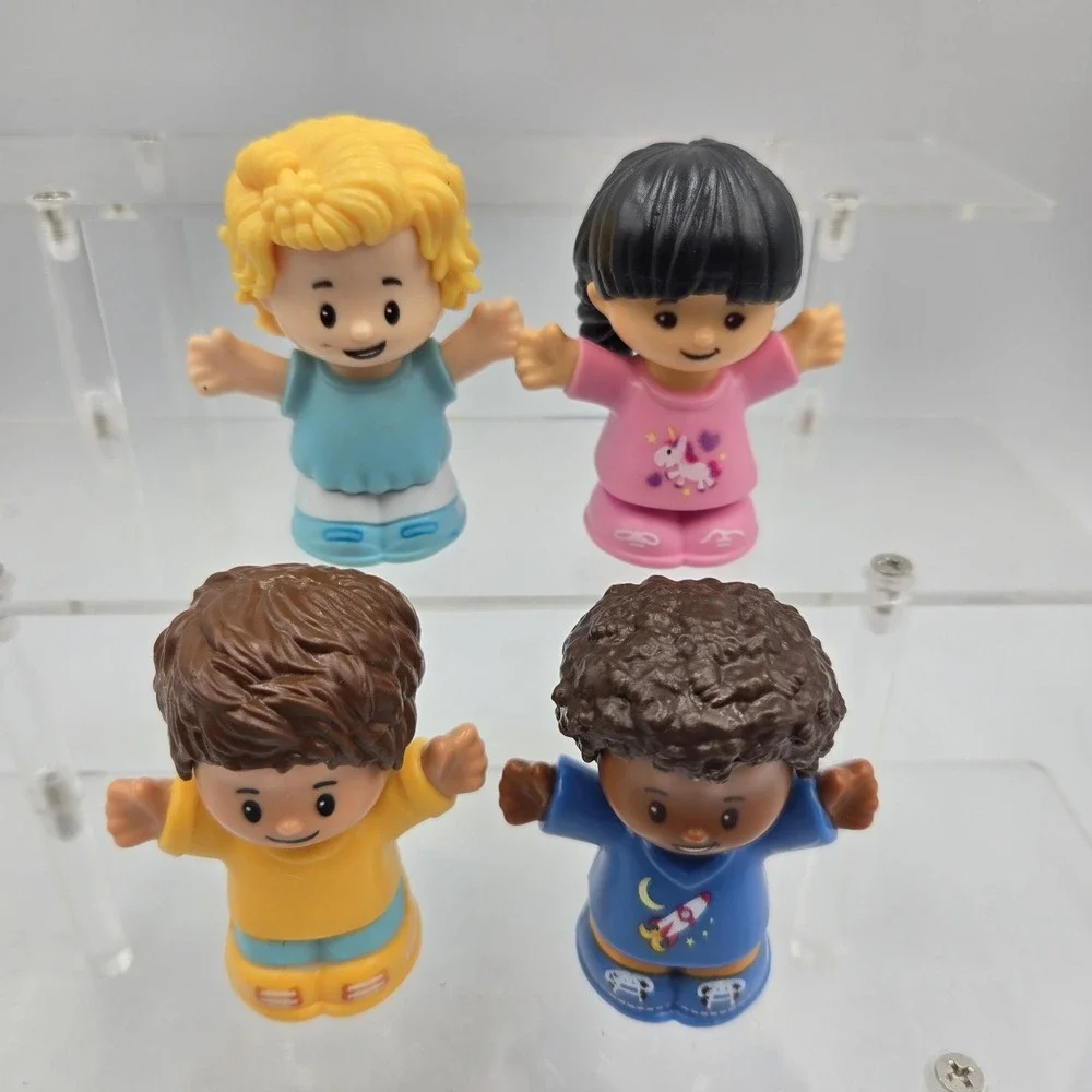 Fisher Price Little People Set Of 4 Rocket And Unicorn Bot And Girl Mixed Set